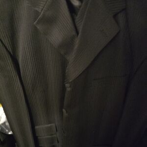 3 Piece Suit by Soprano Black W40-46 R Classic Black Men's Suit